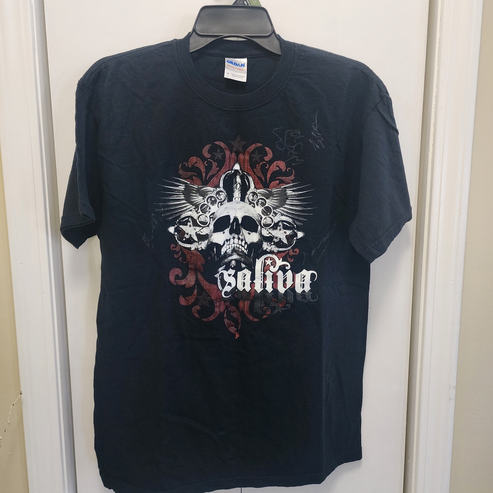 Autographed Saliva 2012 Bike Week Men's Tour T-Shirt